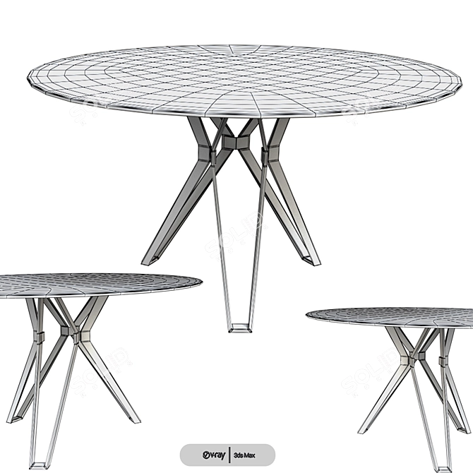 Pols Potten Contemporary Millimeter Table 3D model image 2