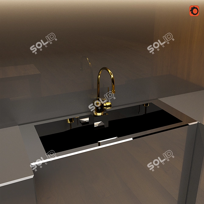 Realistic 3D Kitchen Model 3D model image 4