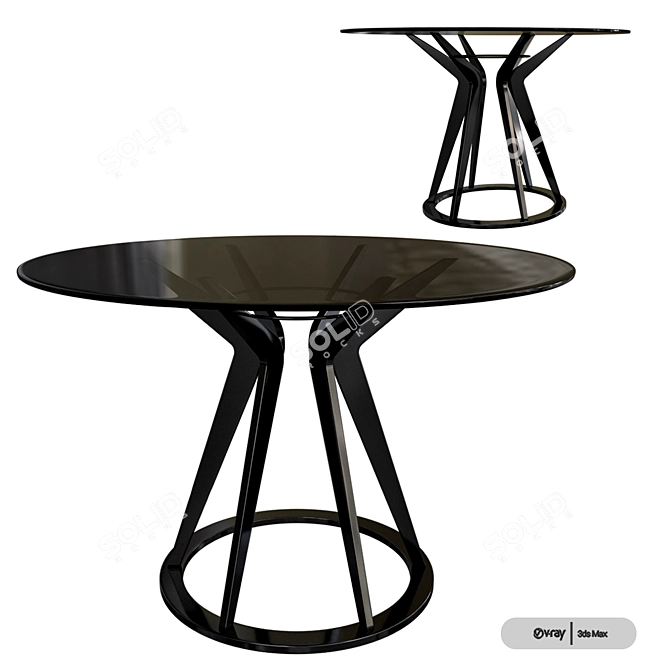 Elegant MITOS Table by Nube 3D model image 1