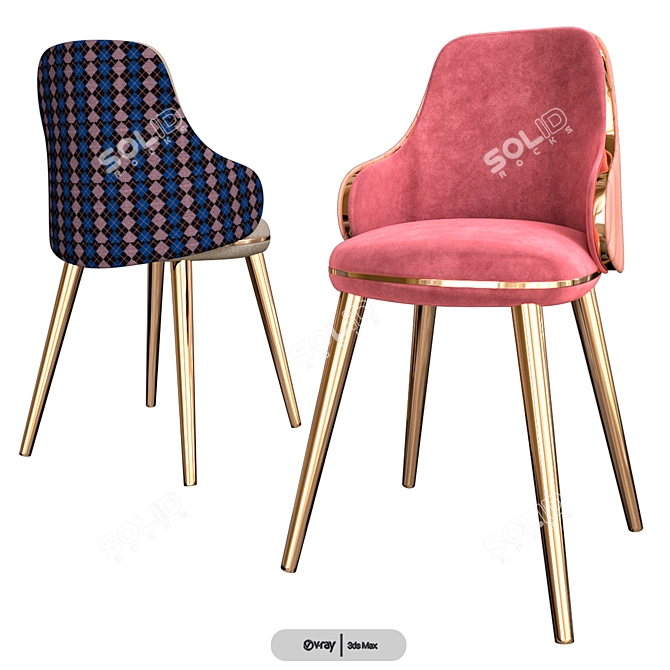 Monro by Sicis: Elegant and Versatile Chair 3D model image 5