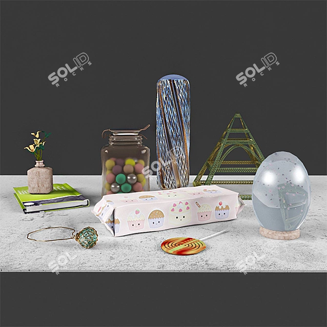 Candy Infused Decor Set 3D model image 2