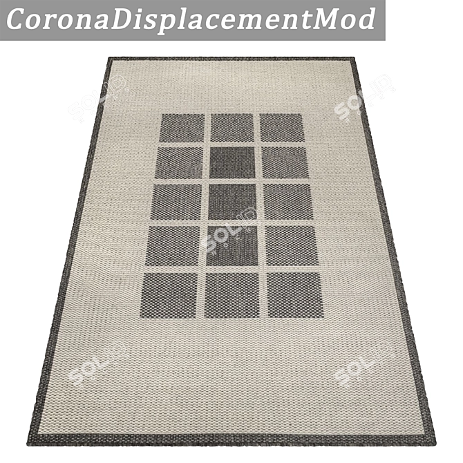 Versatile High-Quality Rug Set 3D model image 4