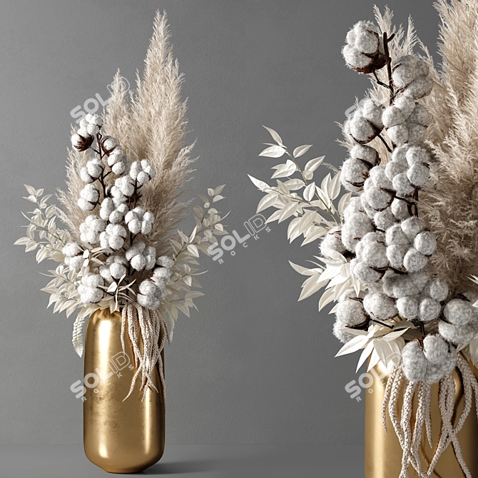 Elegant 10" Decorative Vase 3D model image 6
