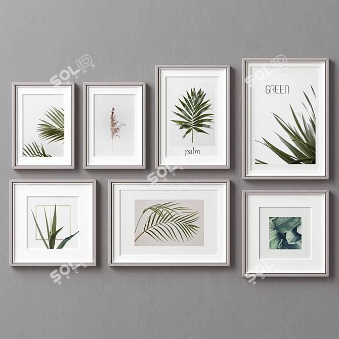 Modern Frame Set - Seven Frames in Five Colors 3D model image 8