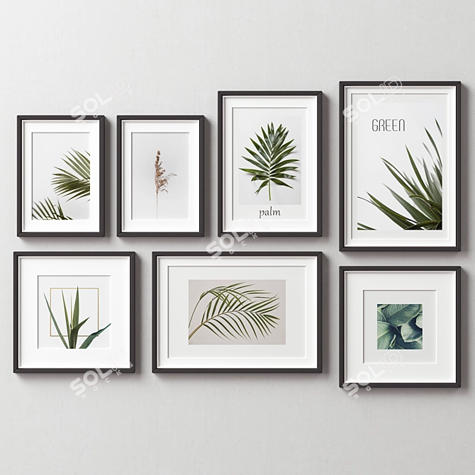 Modern Frame Set - Seven Frames in Five Colors 3D model image 9