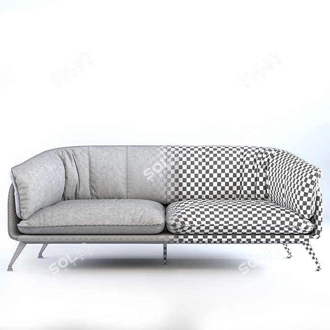 ComfortMax 3-Seater Sofa 3D model image 5