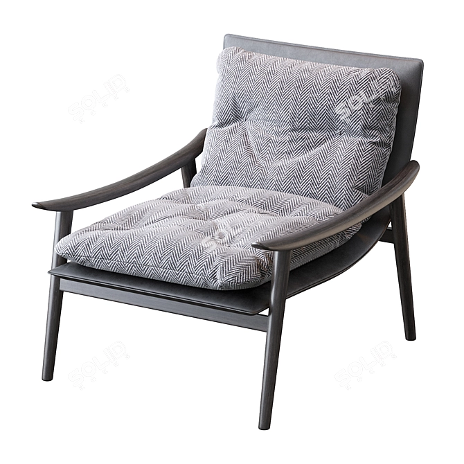 Luxury Minotti Fynn Armchair 3D model image 3