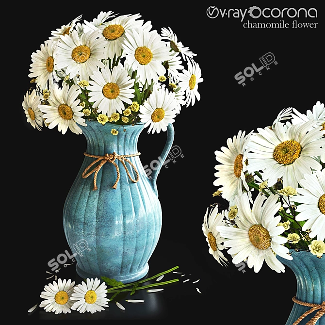Title: Delicate Blooming Floral Set 3D model image 1