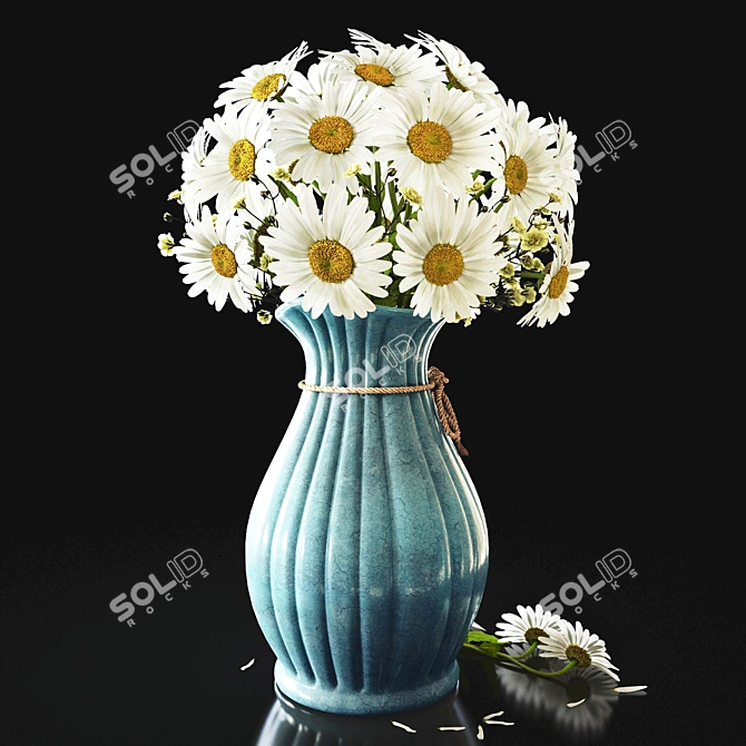 Title: Delicate Blooming Floral Set 3D model image 2