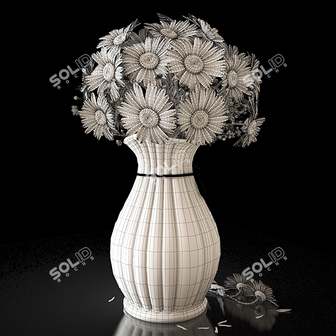 Title: Delicate Blooming Floral Set 3D model image 3