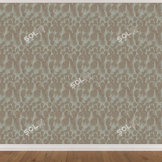 Seamless Wallpaper Set - 3 Colors 3D model image 4