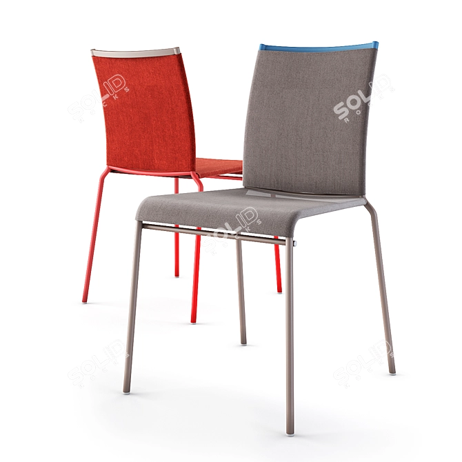 Modern Calligaris Web Chair in Multiple Colors 3D model image 6