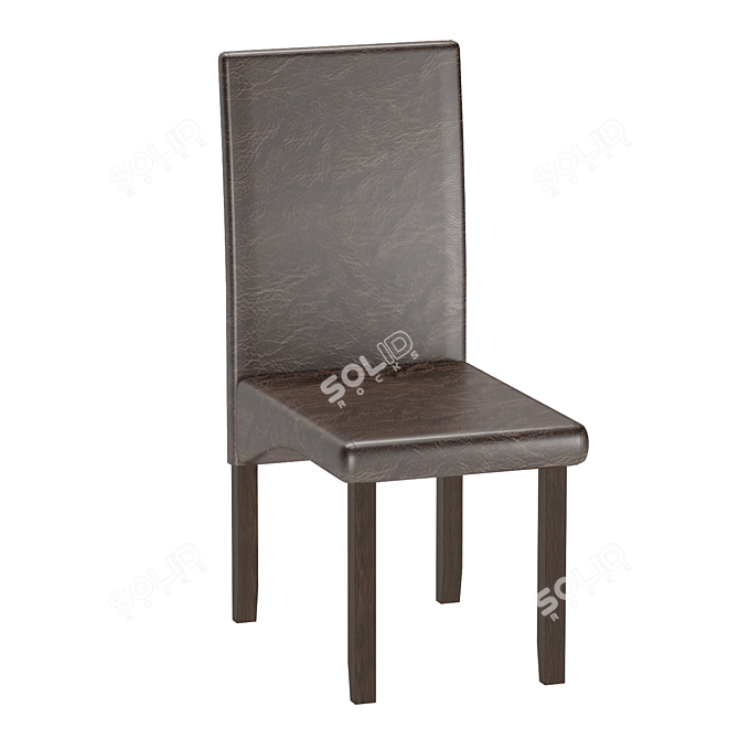 Minimalist Ribes Chair - Stylish and Comfortable 3D model image 2