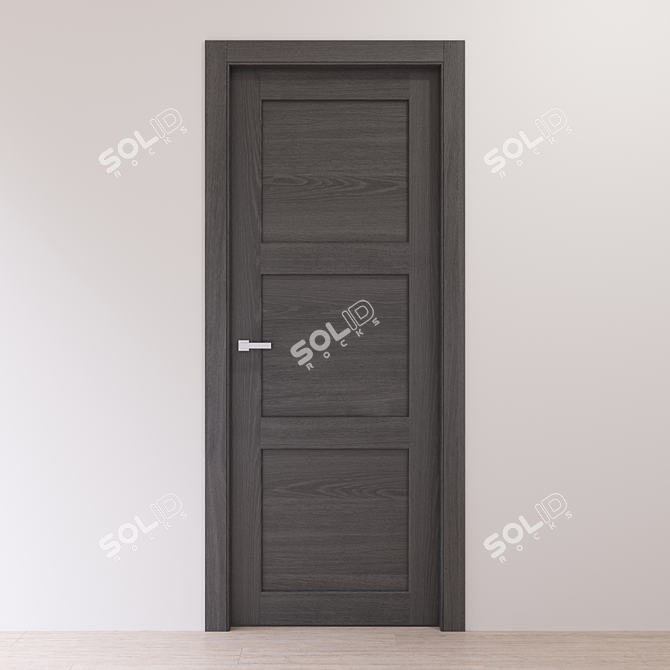 Baltimora New 2044P: Stylish Gray Oak Interior Door 3D model image 1