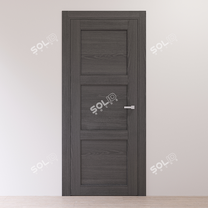 Baltimora New 2044P: Stylish Gray Oak Interior Door 3D model image 2