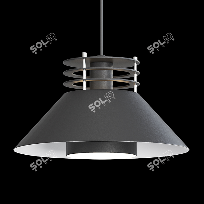 Scandinavian Style Pendant: Lampatron STARTA 3D model image 2