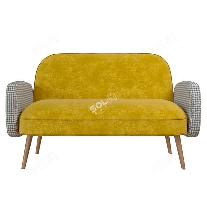 OGOGO Sofa Bordo - Compact & Stylish 3D model image 2