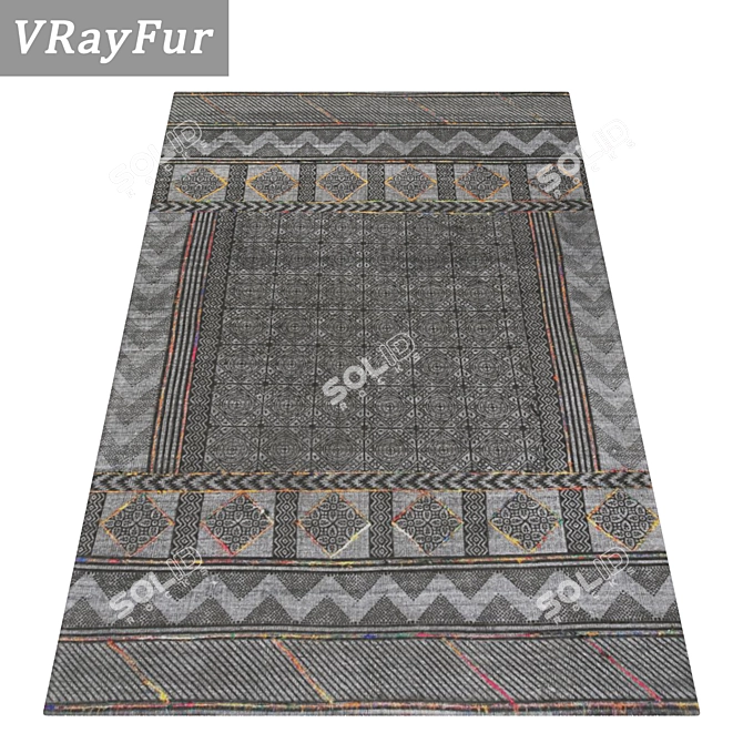 Luxury Carpet Set: High-Quality Textures for V-Ray and Corona. 3D model image 2