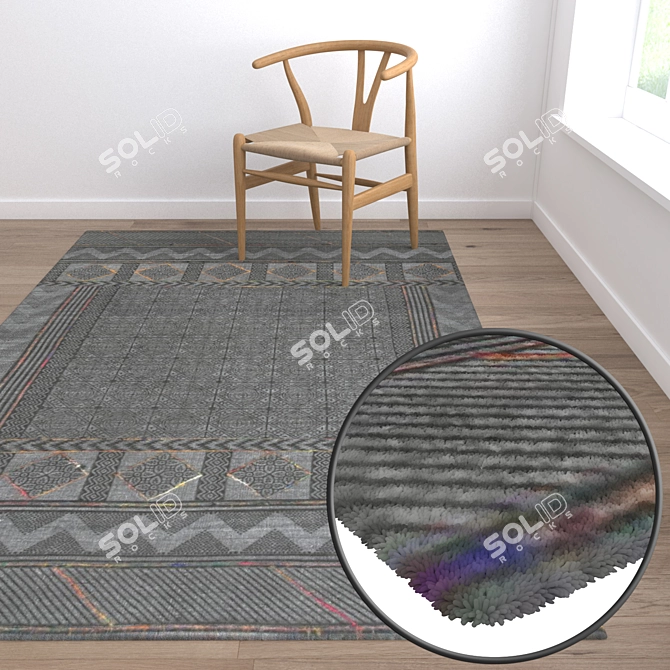 Luxury Carpet Set: High-Quality Textures for V-Ray and Corona. 3D model image 5