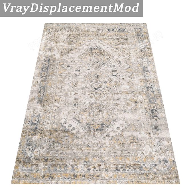 Title: Luxury Rug Set with High-Quality Textures 3D model image 3