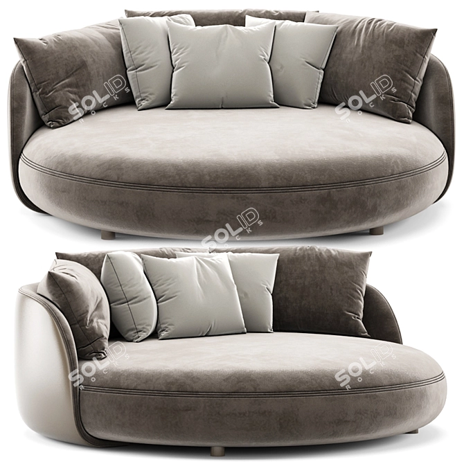 Tiamat Sofa: Chic Comfort for Your Home 3D model image 1