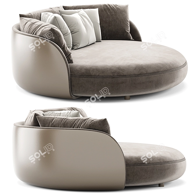 Tiamat Sofa: Chic Comfort for Your Home 3D model image 2