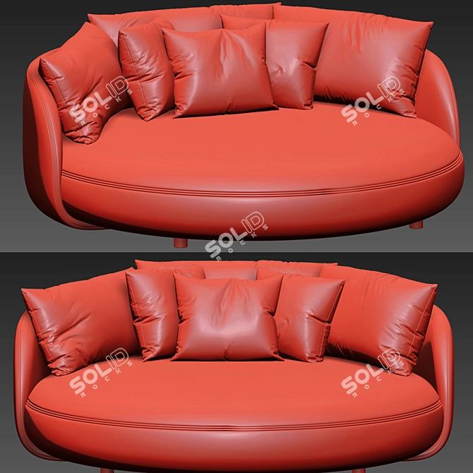 Tiamat Sofa: Chic Comfort for Your Home 3D model image 3