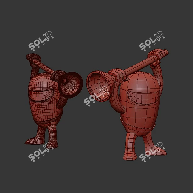 Funko Toilet Ninjas - Paka Paka 3D model image 5