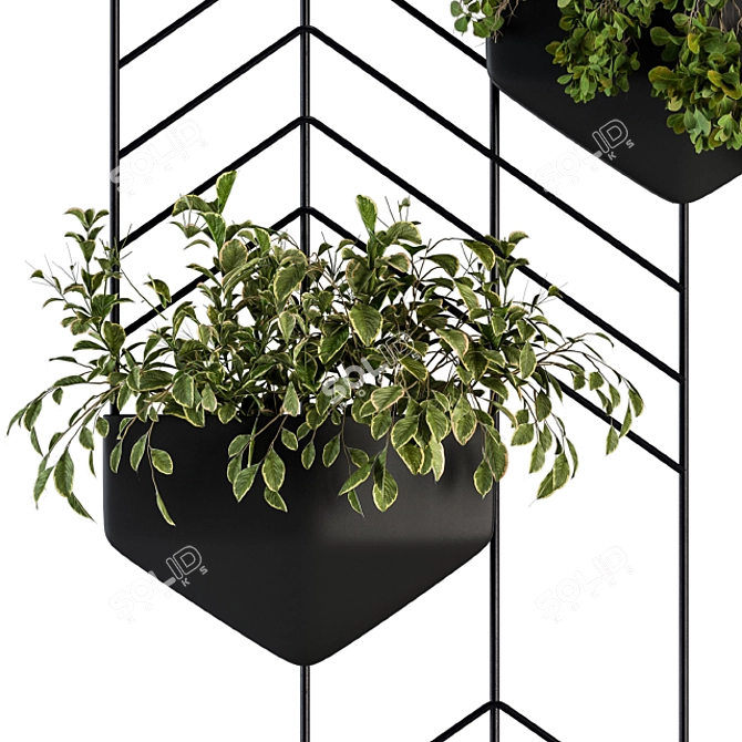 Wall-Mounted Plant Box 3D model image 4