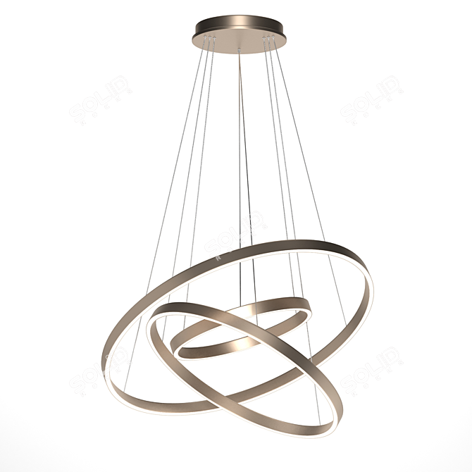 Modern Rim Pendant Lamp 3D model image 2