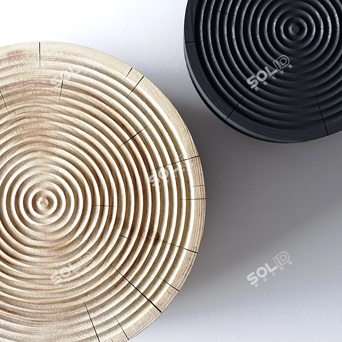 Coastal Coffee Table Set 3D model image 8