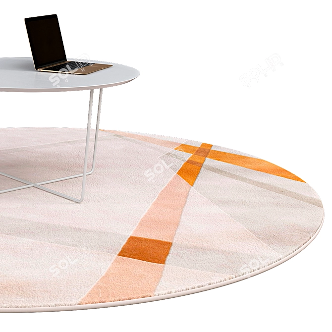 Elegant Circle Rugs | No. 058 3D model image 2