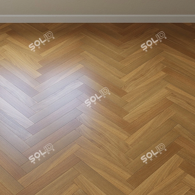 Upofloor Oak Parquet Board 3D model image 4