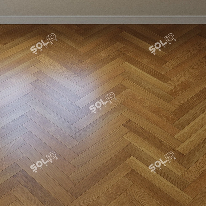 Upofloor Oak Parquet Board 3D model image 3