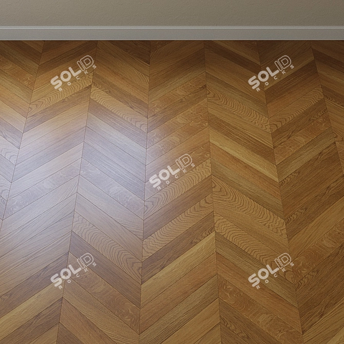 Upofloor Oak Parquet Board 3D model image 4