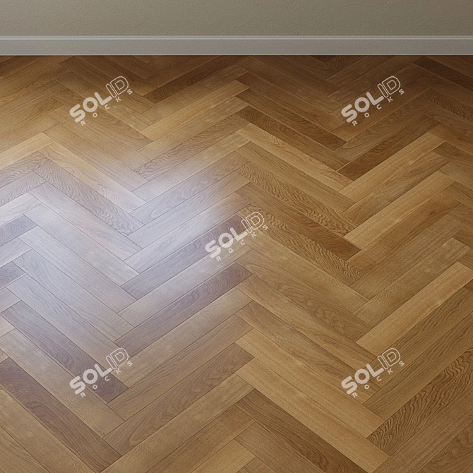 Upofloor Oak Parquet Board 3D model image 3