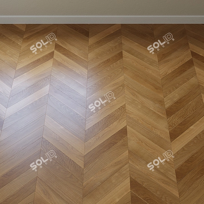 Upofloor Oak Parquet Board 3D model image 4