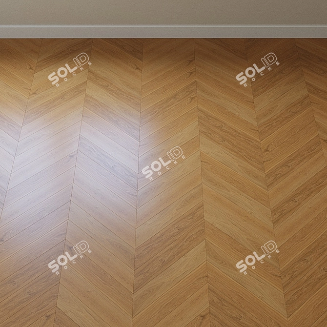 Title: Upofloor Oak Parquet Board 3D model image 3