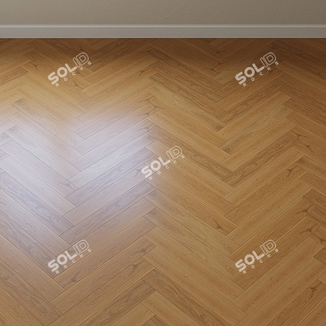 Title: Upofloor Oak Parquet Board 3D model image 4