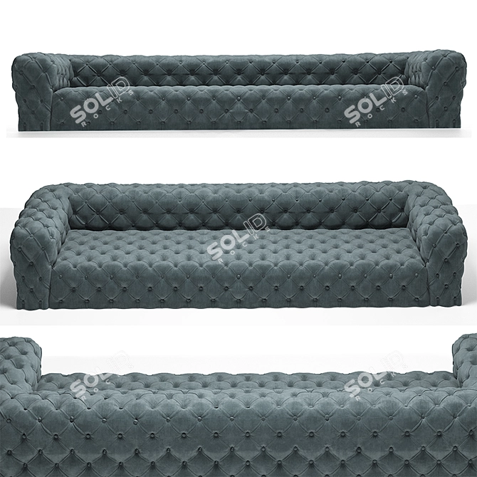 Luxury Chester Moon Sofa 3D model image 5