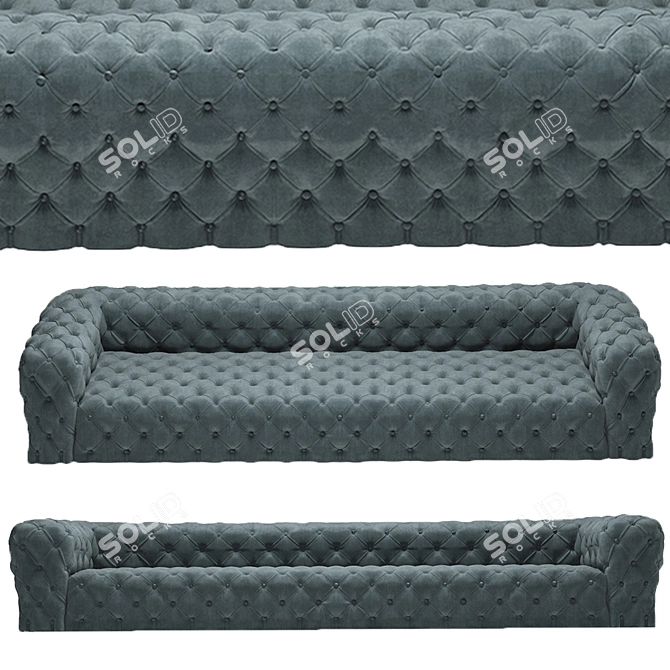 Luxury Chester Moon Sofa 3D model image 8