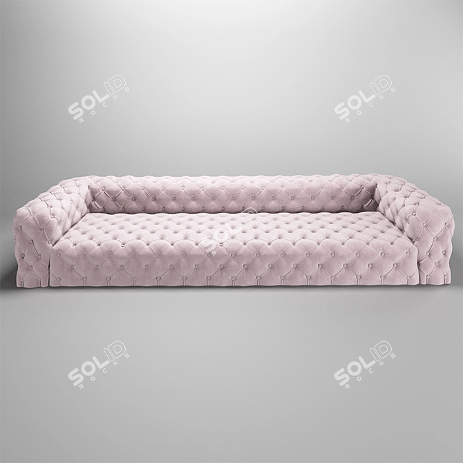 Luxury Chester Moon Sofa 3D model image 12