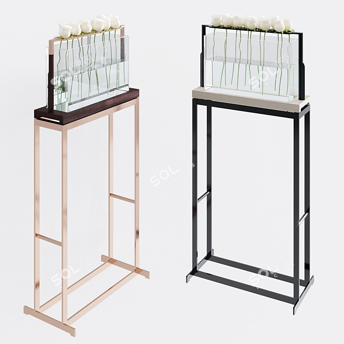 Exquisite Chi Wing Lo DORO Flower Stand 3D model image 2