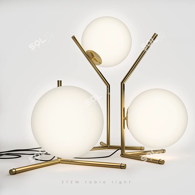 Stem Tab Designer Table Lamp 3D model image 1