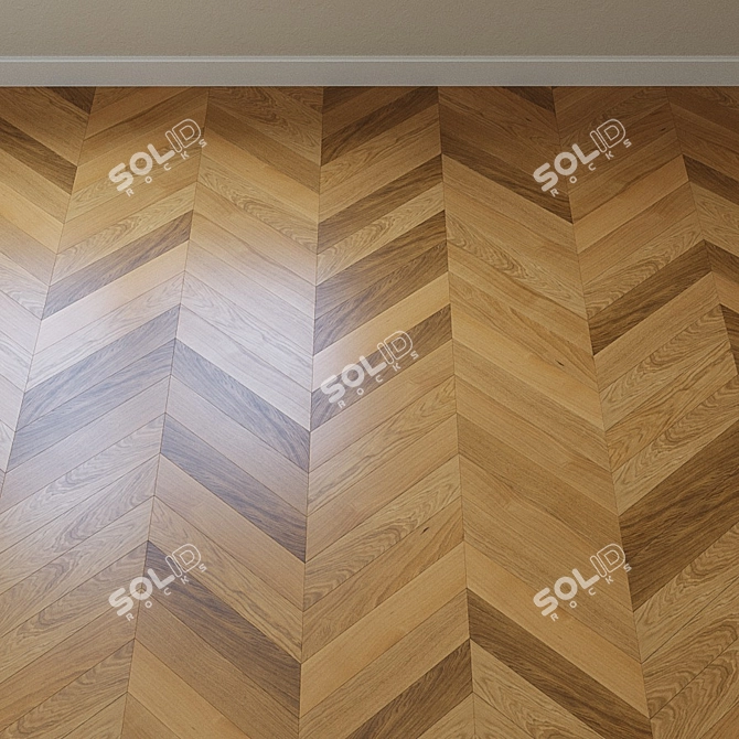 Upofloor Oak Parquet Board 3D model image 3