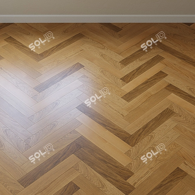 Upofloor Oak Parquet Board 3D model image 4