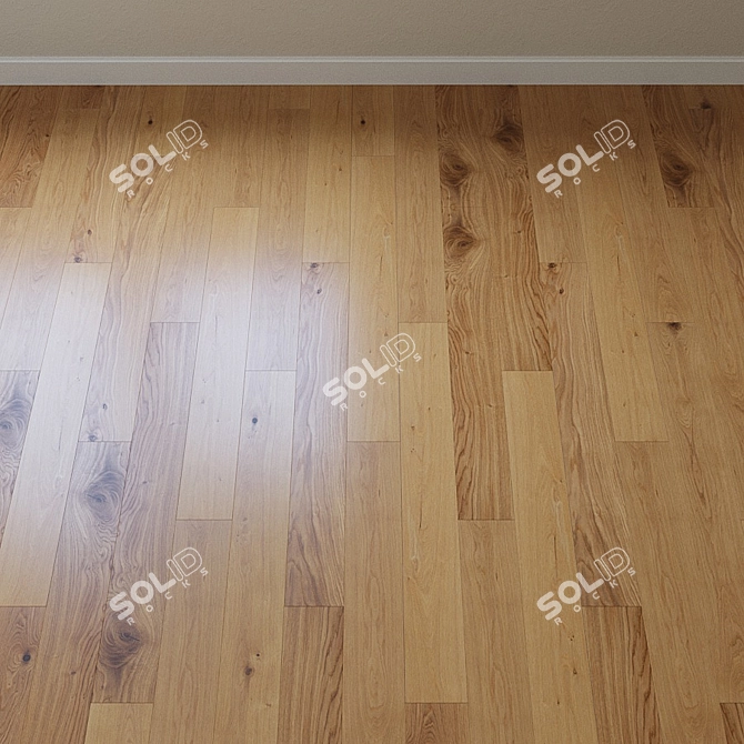 Upofloor Oak Parquet Board 3D model image 2