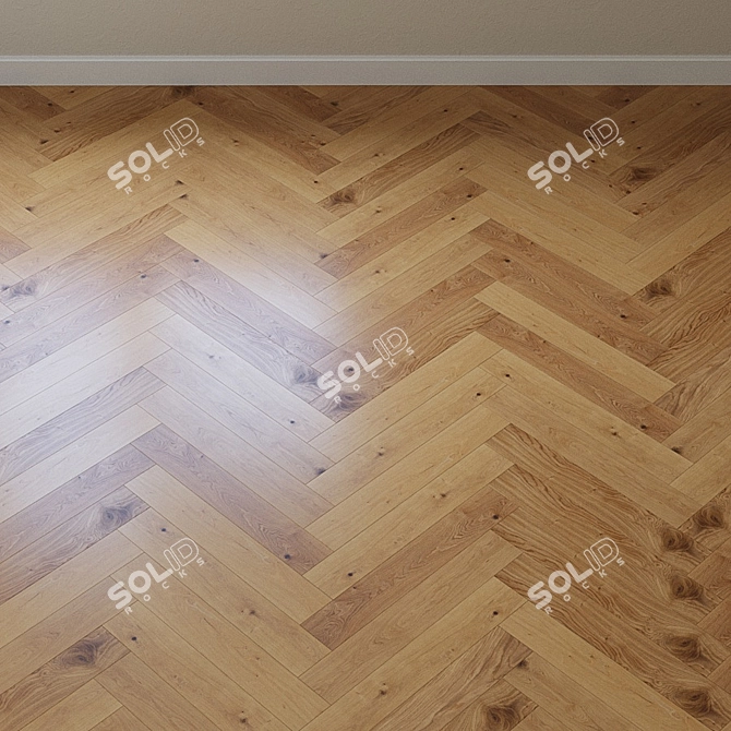 Upofloor Oak Parquet Board 3D model image 3