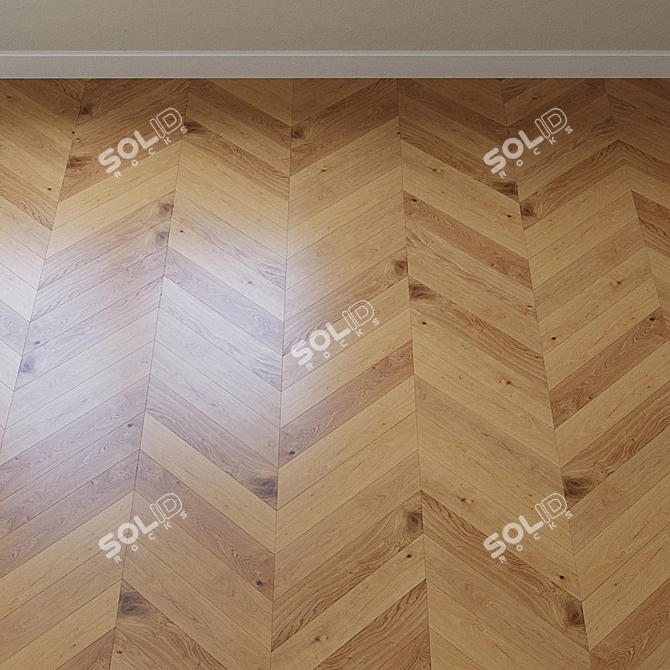 Upofloor Oak Parquet Board 3D model image 4