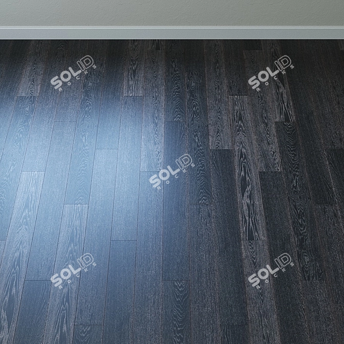 Upofloor Oak Parquet Board: French Fir, Linear, Chevron 3D model image 3